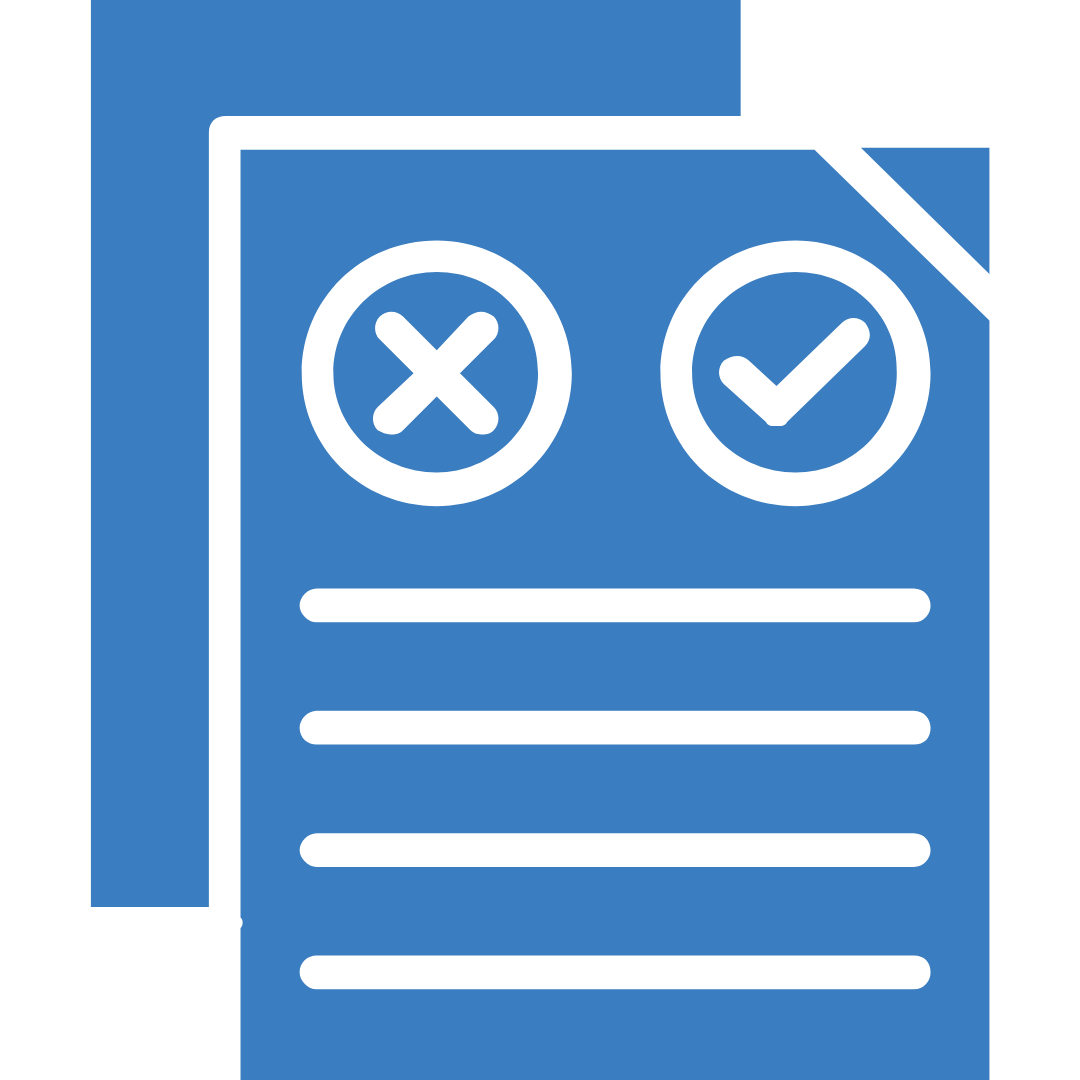 Icons symbolizing advantages and considerations