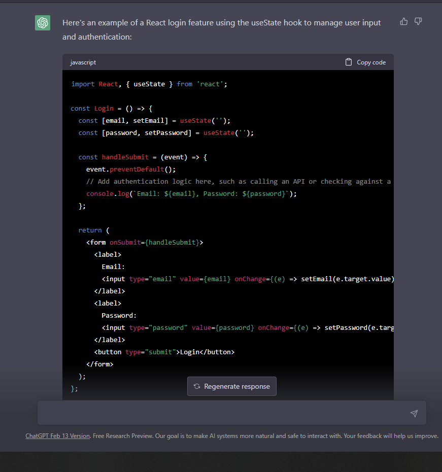 web development chatgpt prompts