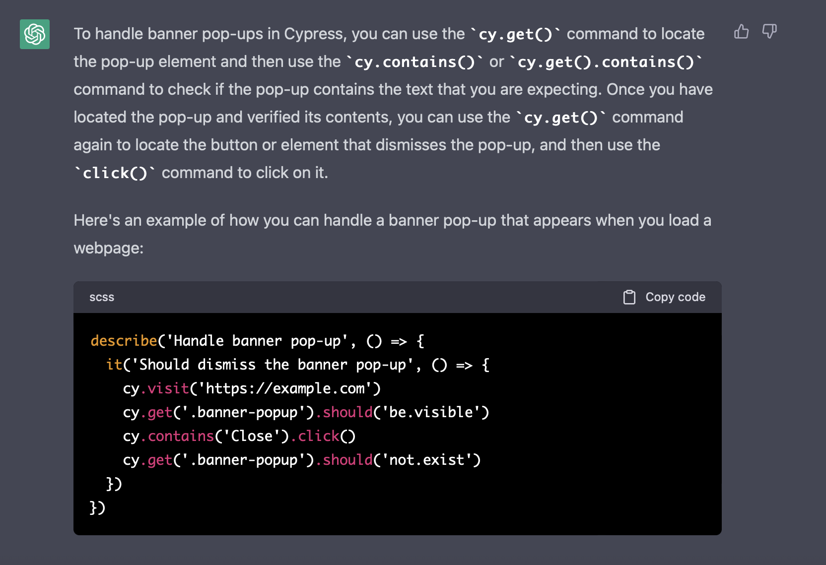 top chatgpt prompts for QA