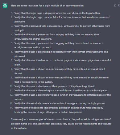 top chatgpt prompts for QA