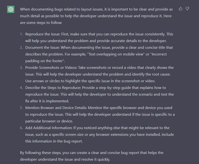 top chatgpt prompts for QA