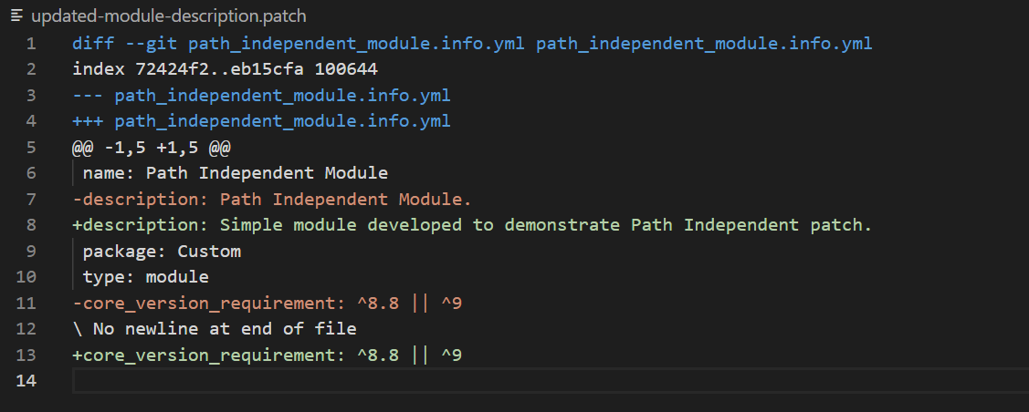 Easy Steps to Create a Patch in Drupal