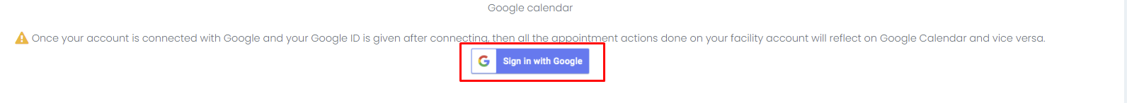 google authentication - Google connect button 